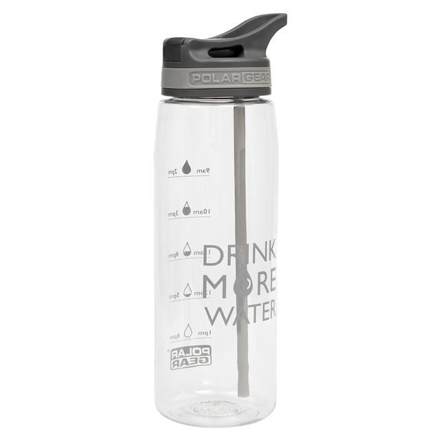 Polar Gear Aqua Curve 750ml Tritan Tracker Bottle Grey GOODS M&S   