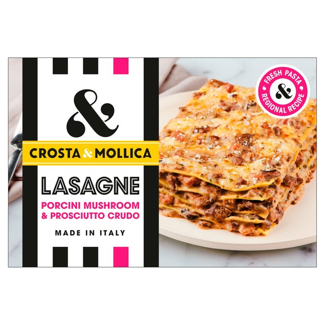 Crosta & Mollica Lasagne Porcini & Prosciutto   400g