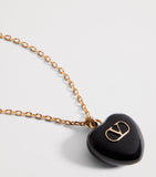 Valentino Garavani Coeur Royal pendant necklace 75cm, imported from the UK