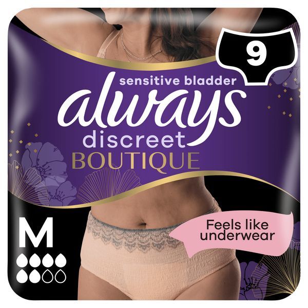 Always Discreet Boutique Beige Incontinence Pants x9 GOODS Superdrug   