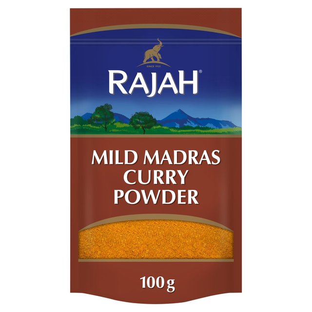 Rajah Spices Ground Mild Madras Curry Powder   100g