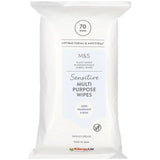 M&amp;S Sensitive Multi Surface Wipes   70 per pack