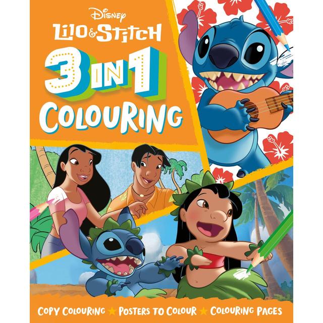 Igloobooks Disney Lilo & Stitch 3 in 1 Colouring