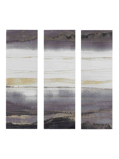 Next Gallery Home Gold Darker Strands Triptych Art Set- Buy online at McGrocer