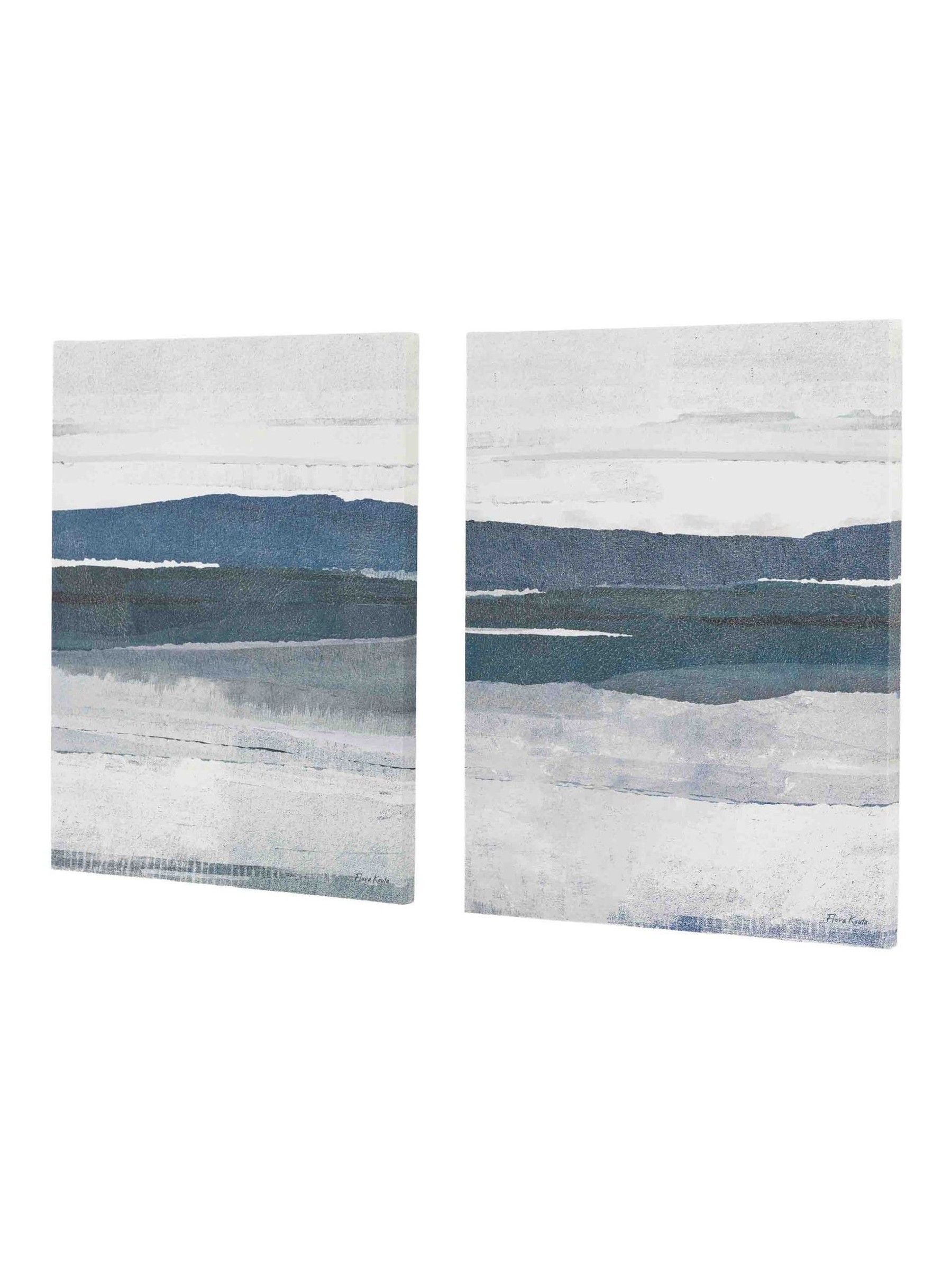 Gallery Home blue framed art set of 2 - British product