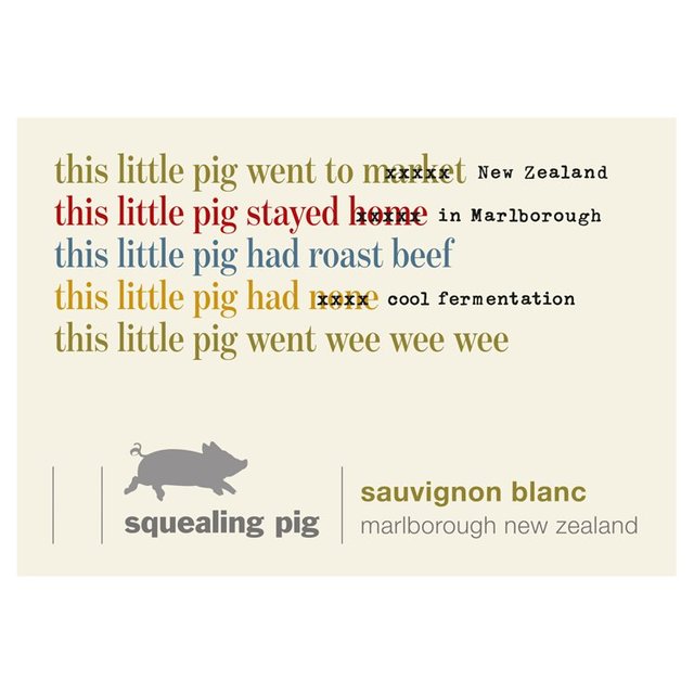 Squealing Pig Marlborough Sauvignon Blanc   75cl