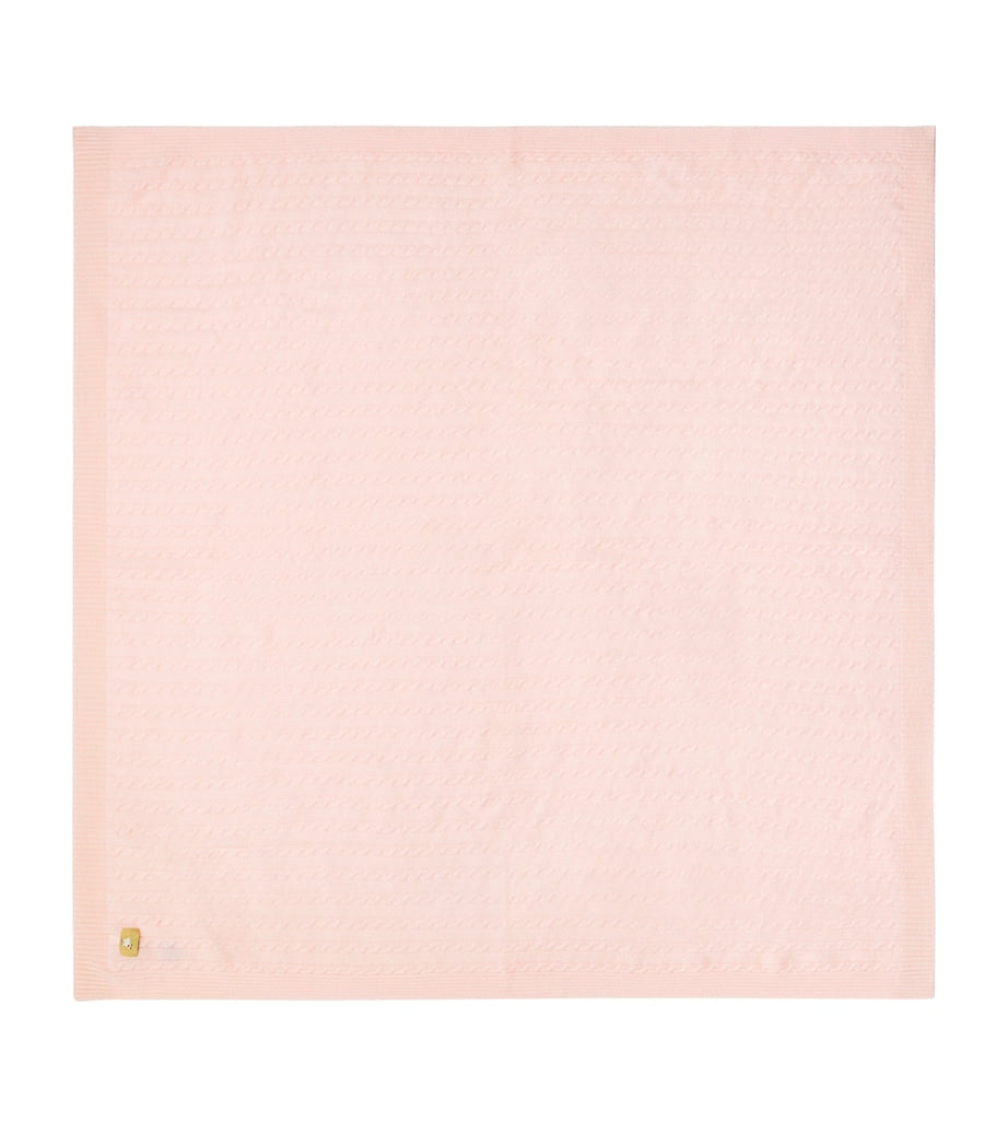 Purebaby cable-knit blanket 100cm x 100cm, UK version