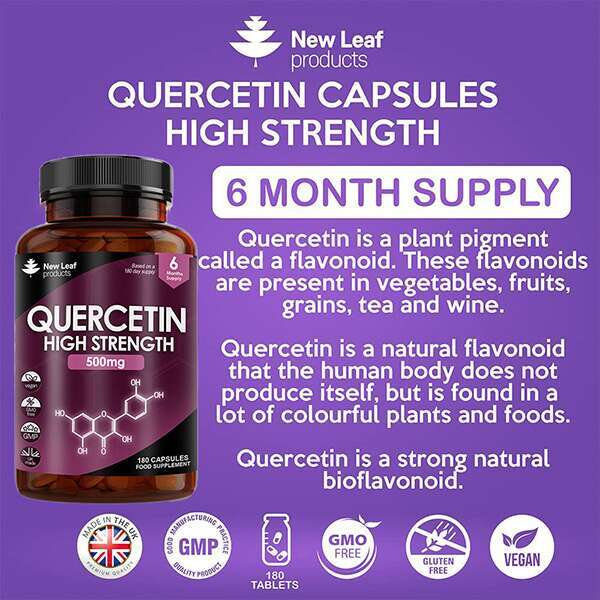 Quercetin Supplement 500mg High Strength Antioxidant Capsule GOODS Superdrug   