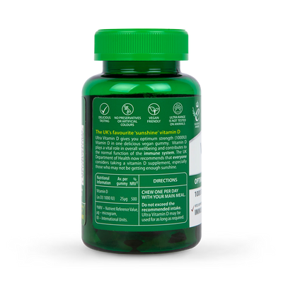 Vitabiotics Ultra Vitamin D3 Orange Vegan 50 Gummier