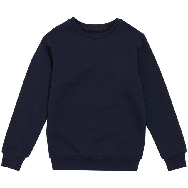 M&S GOODMOVE Unisex Regular Fit School Sweatshirt 3-14 Years Navy GOODS M&S   