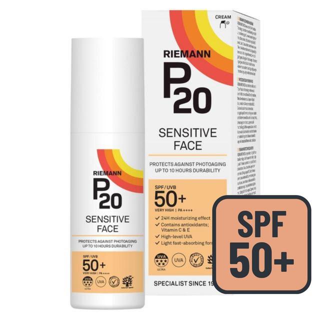 P20 Sensitive Face SPF 50+ Sun Cream   50g GOODS M&S   