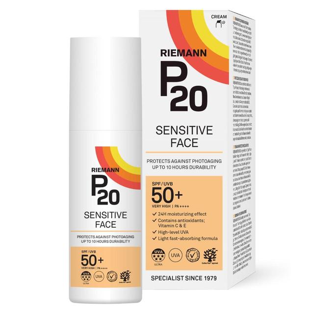 P20 Sensitive Face SPF 50+ Sun Cream   50g GOODS M&S   