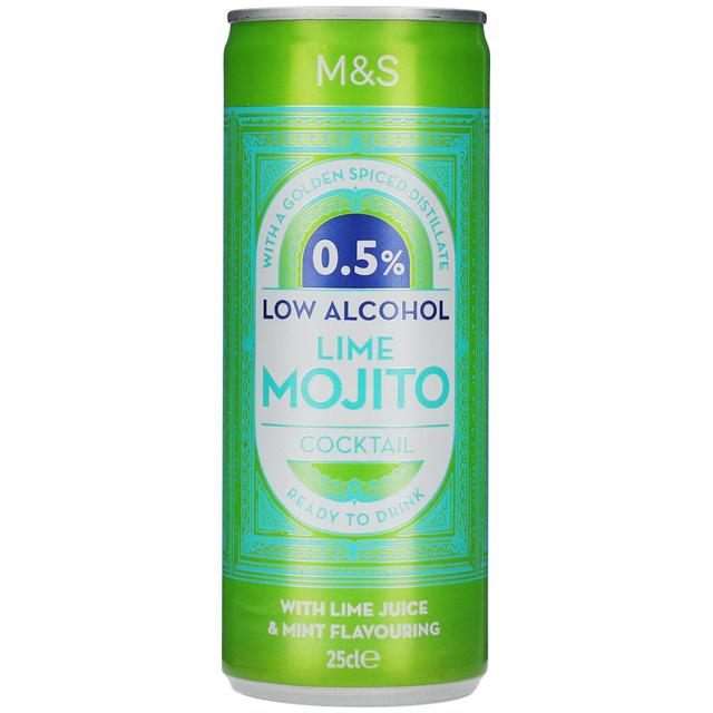 M&S Low Alcohol Lime Mojito   250ml GOODS M&S   