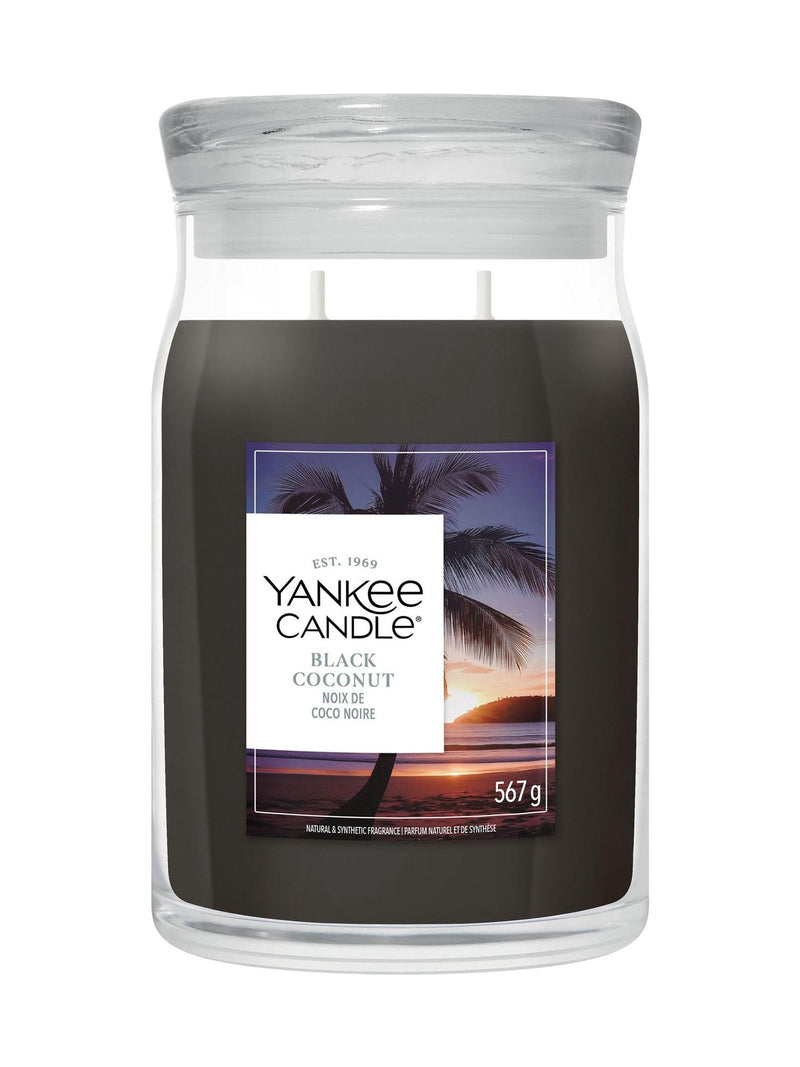 Yankee Candle Black Coconut candle medium jar (British brand)