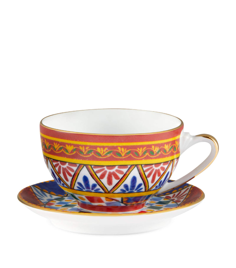 Dolce&Gabbana Casa Carreto teacup and saucer set - British product