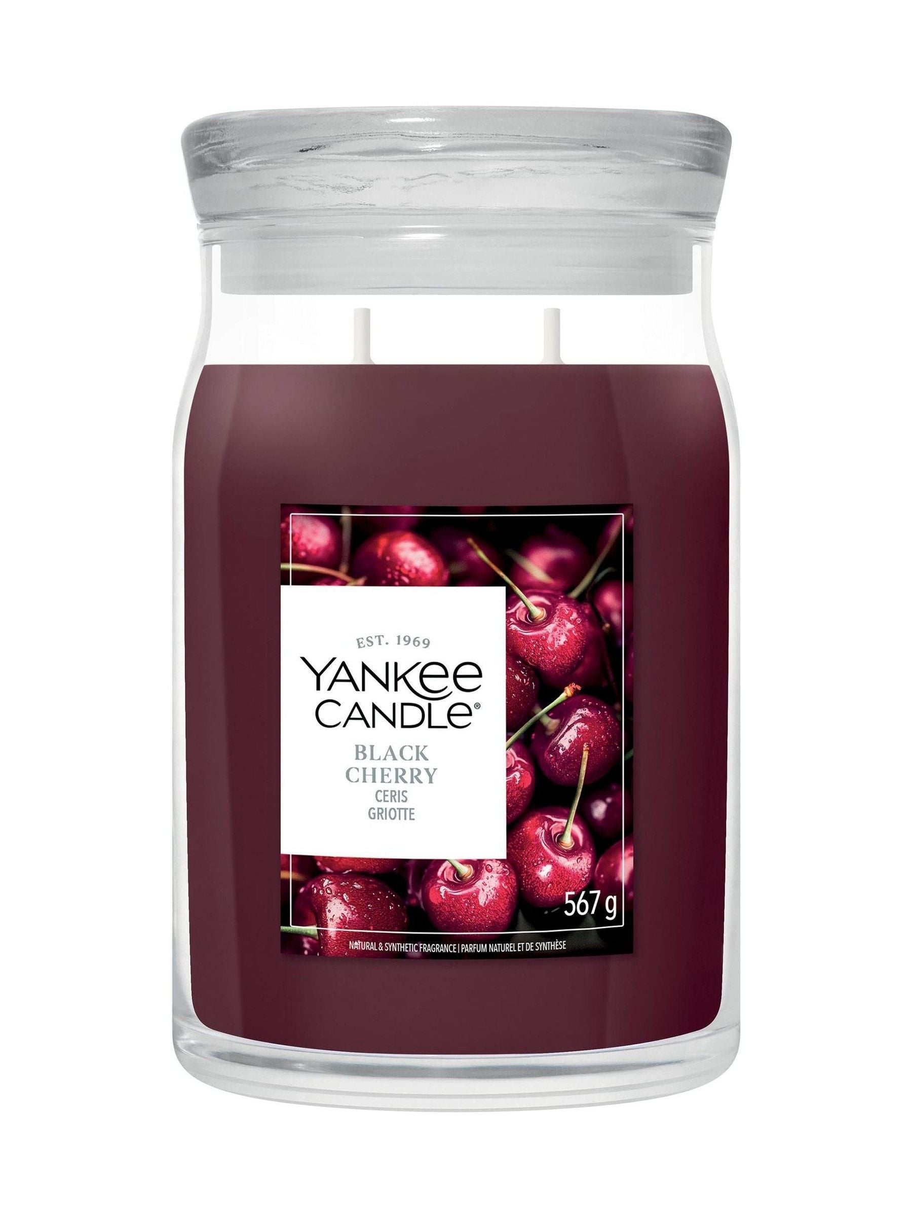 Yankee Candle Black Cherry Signature Medium Jar candle (British brand)