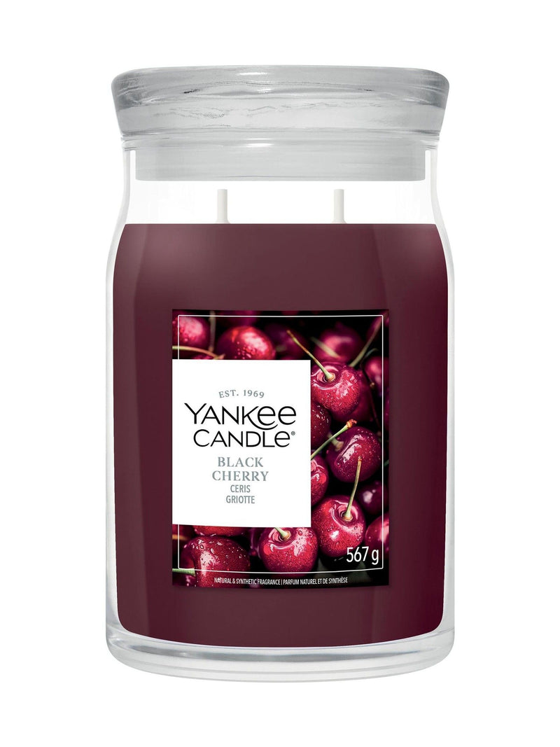 Yankee Candle Black Cherry Signature Medium Jar candle (British brand)