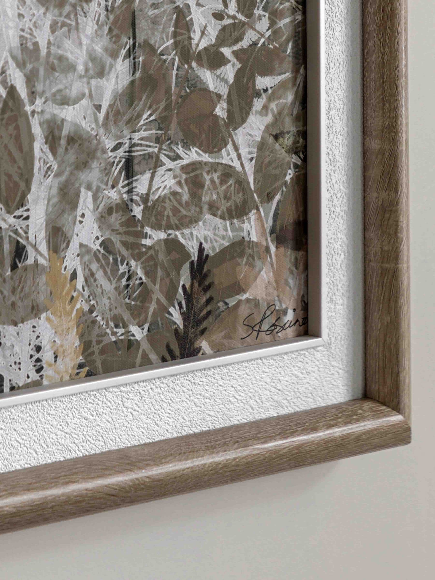 Gallery Home white serenity framed canvas 690x890mm (British brand)