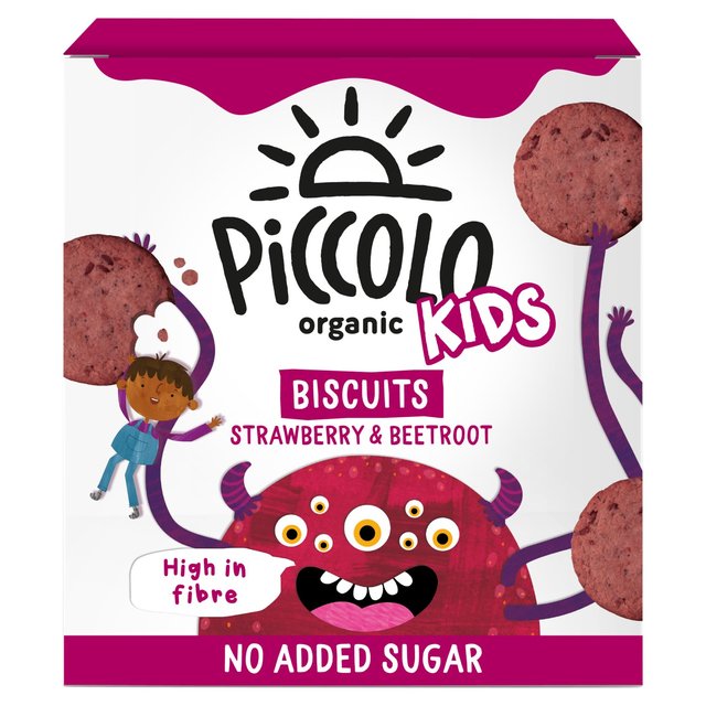 Piccolo Organic Kids Strawberry Biscuits   100g