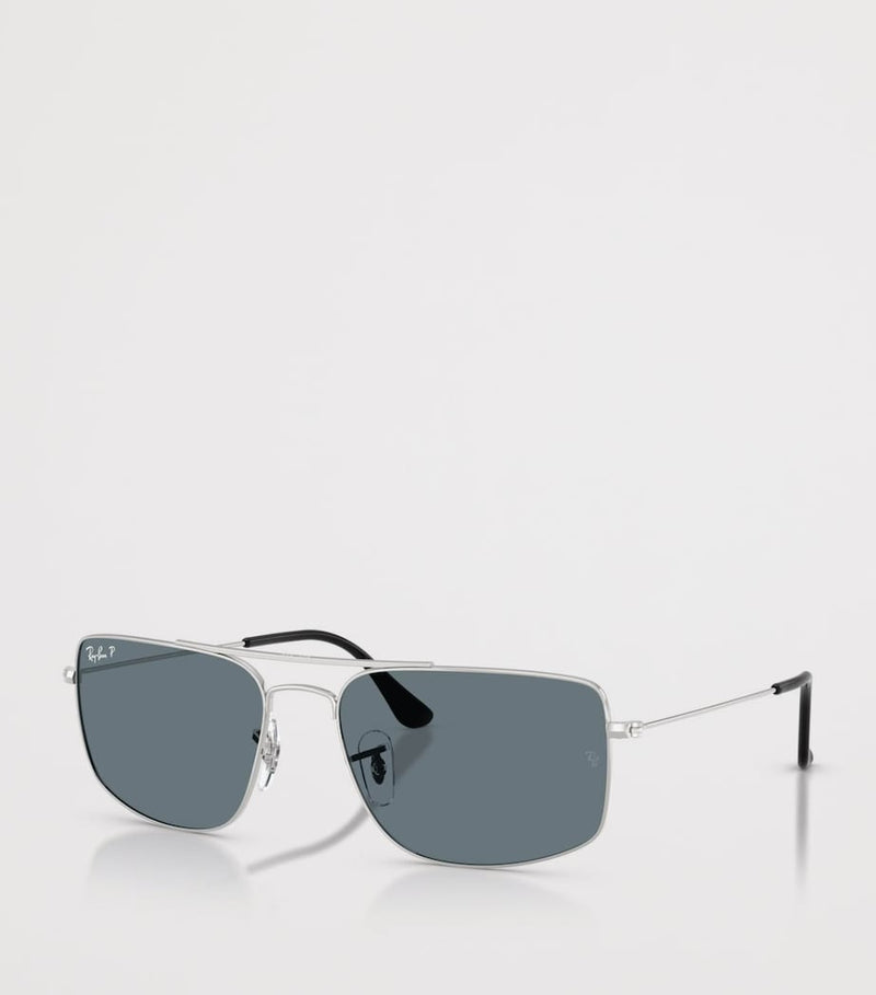 Ray-Ban Explorer Square Sonnenbrille Metallrahmen, UK-Version