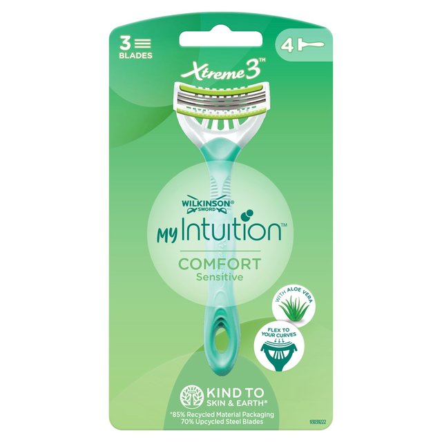 Wilkinson Sword myIntuition Xtreme 3 Sensitive Disposable Women's Razors   4 per pack