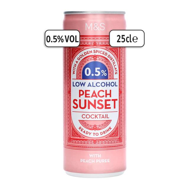 M&amp;S Low Alcohol Peach Sunset   250ml