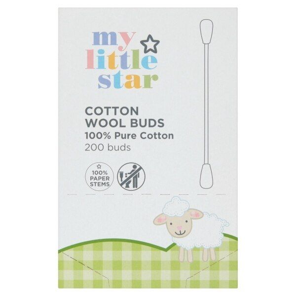 My Little Star 100% Pure Cotton Wool - 200 Buds