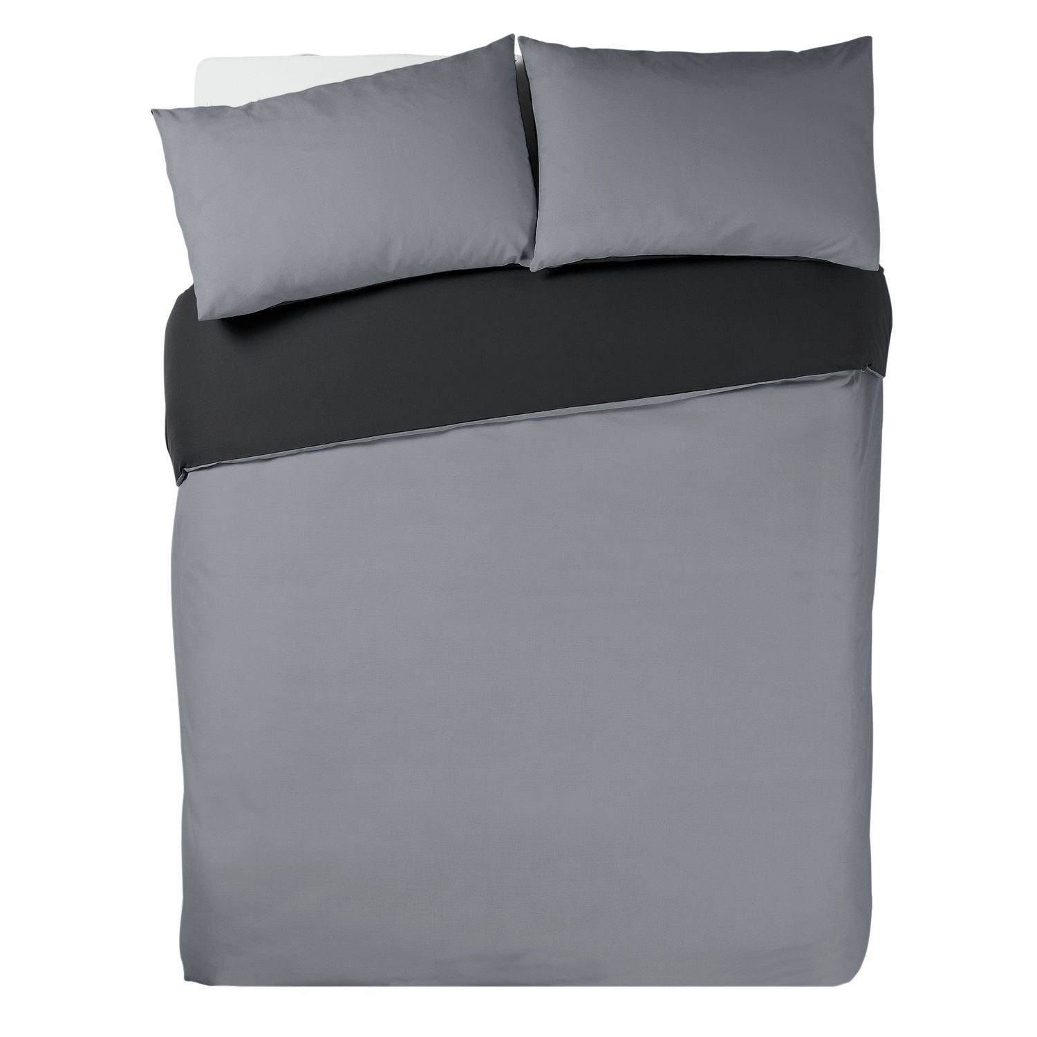 Habitat Polycotton Purple Reversible Bedding Set Single