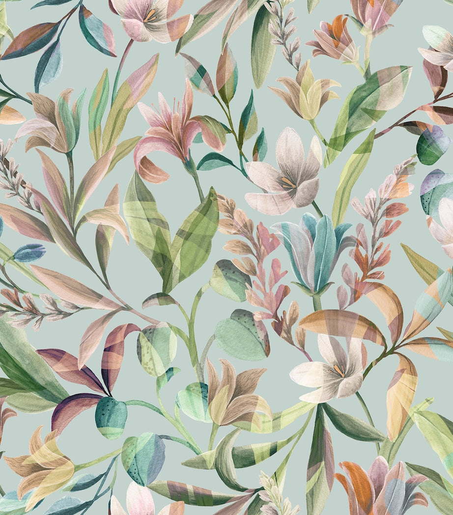 Oxford Pillowcase with Floral Print 50cm x 75cm