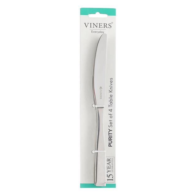 Viners Everyday Purity 4 Piece Table Knife Set   4 per pack GOODS M&S   