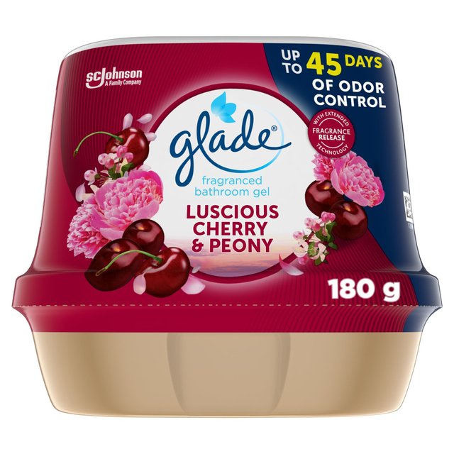 Glade Bathroom Gel Luscious Peony & Cherry   180g GOODS M&S   