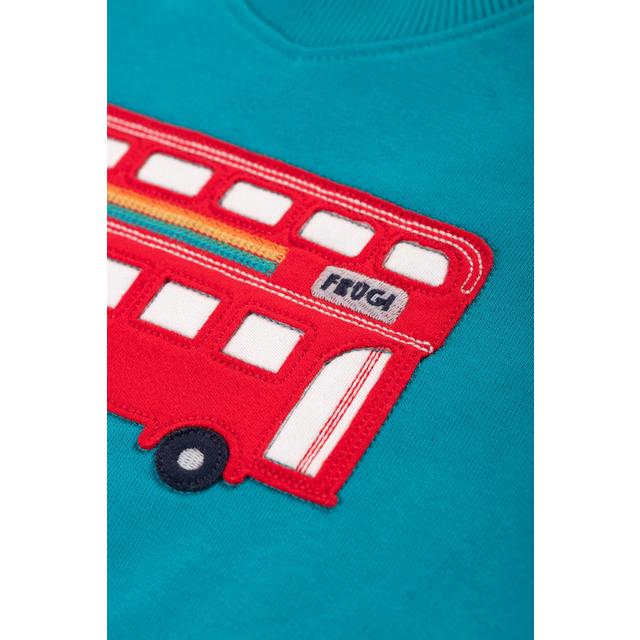 Frugi Switch Easy On Jumper Camper Blue/Bus 1-5 Years GOODS M&S   