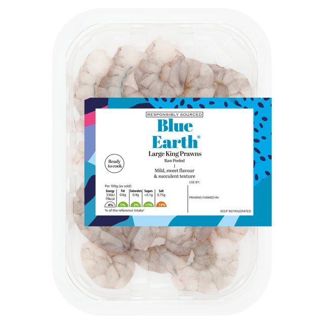 Blue Earth Foods Raw King Prawns   150g GOODS M&S   