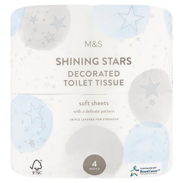 M&S Silver Stars Toilet Paper   4 per pack GOODS M&S   