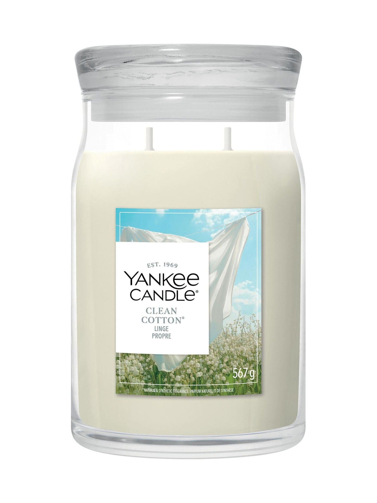 Yankee Candle Clean Cotton candle medium jar, imported from the UK