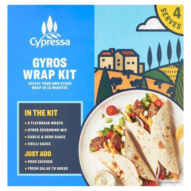 Cypressa Gyros Meal Kit   402g GOODS M&S   