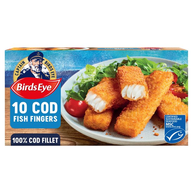 Birds Eye 10 MSC Breaded Cod Fish Fingers   280g GOODS M&S   