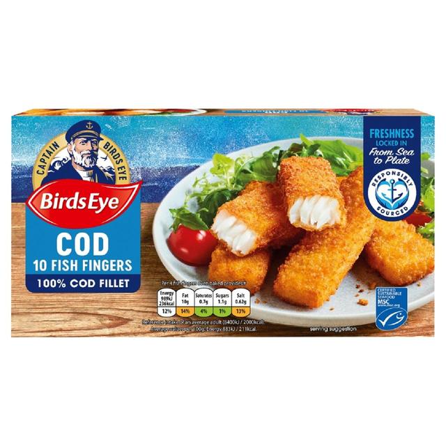 Birds Eye 10 MSC Breaded Cod Fish Fingers   280g GOODS M&S   