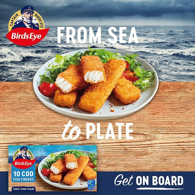 Birds Eye 10 MSC Breaded Cod Fish Fingers   280g GOODS M&S   