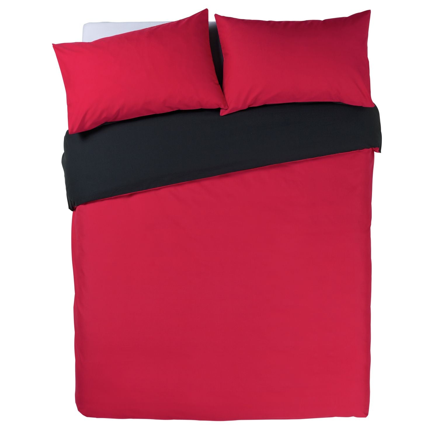 Habitat Polycotton Purple Reversible Bedding Set Single