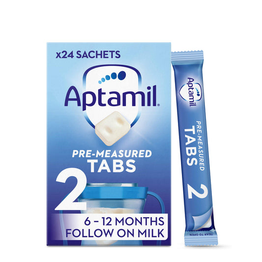 Aptamil 2 Follow On Baby Milk Formula Pre Measured Tabs 6-12 Months x120 GOODS Sainsburys   