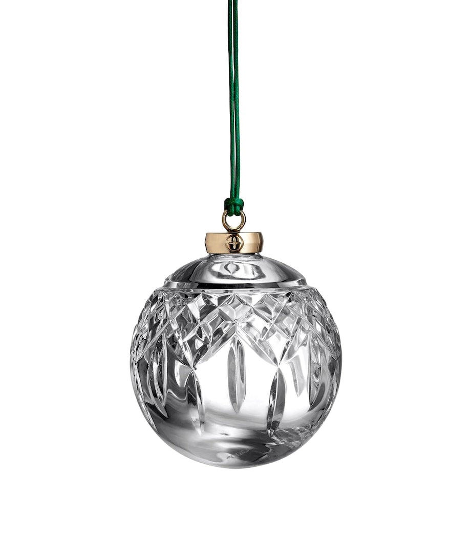 Waterford Lismore crystal bauble ornament (British brand)