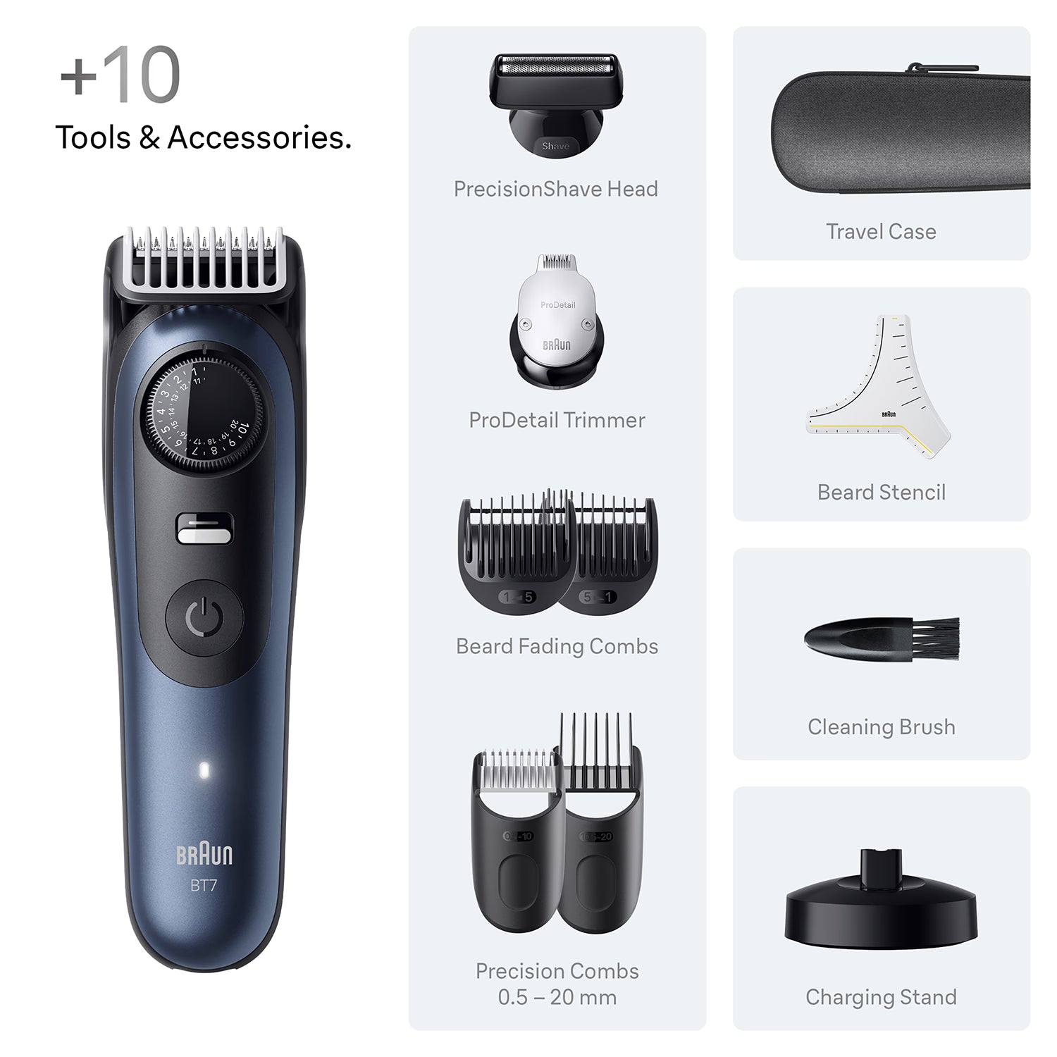 Braun Series 7 beard trimmer, imported from the UK