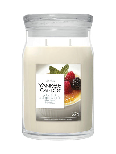 Next Yankee Candle Vanilla Crème Brûlée Signature Medium Jar 2 Wick Candle- Buy online at McGrocer
