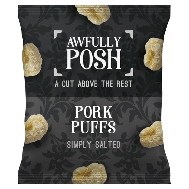 Awfully Posh Simply Salted Pork Puffs   30g GOODS M&S   