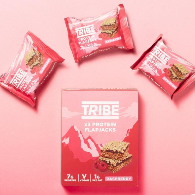 TRIBE Protein Flapjack - Raspberry   3 x 38g GOODS M&S   