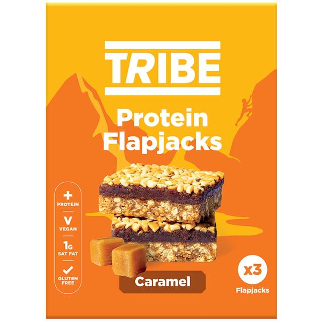 TRIBE Protein Flapjack - Caramel   3 x 38g GOODS M&S   