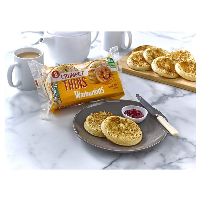 Warburtons 8 Crumpet Thins   8 per pack GOODS M&S   