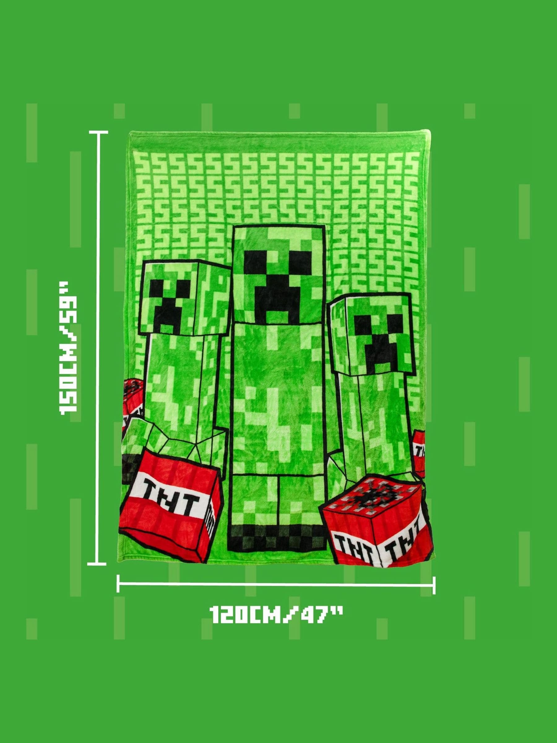 Paladone Minecraft Creeper 2-in-1 cushion blanket - British product