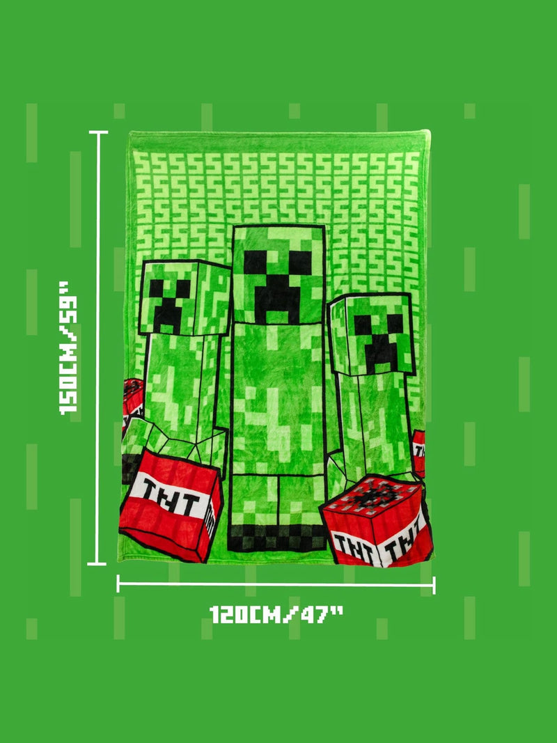 Paladone Minecraft Creeper 2-in-1 cushion blanket - British product
